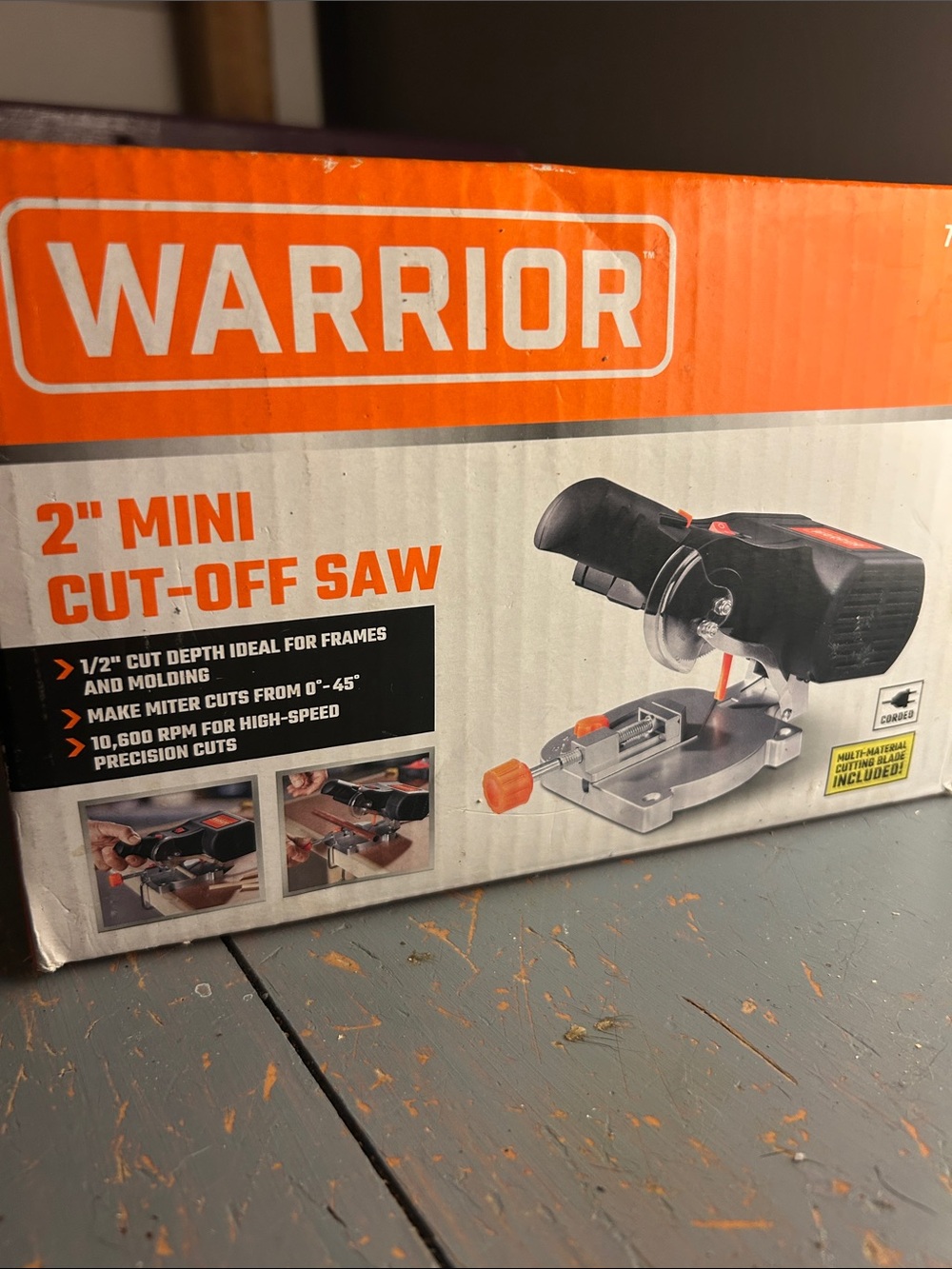 Warrior 2" Mini Cut-Off Saw - Orange/Black